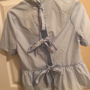 NWT bleuh ciel tie back top- size S & M